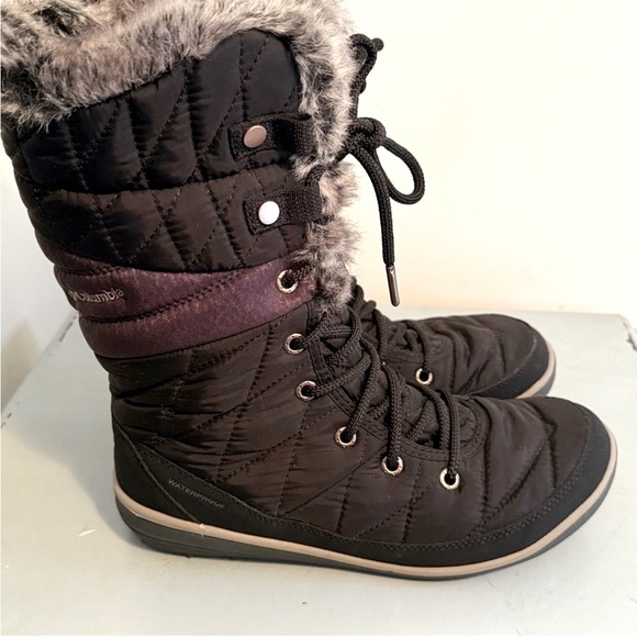 NWOT Columbia Sportswear Women's Heavenly
Omni-Heat Lace Up Black Winter Boots 8 - Picture 2 of 10